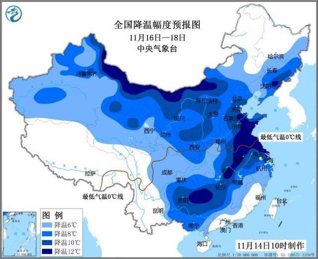 强冷空气再次上线 北方大部分地区气温“跳水”