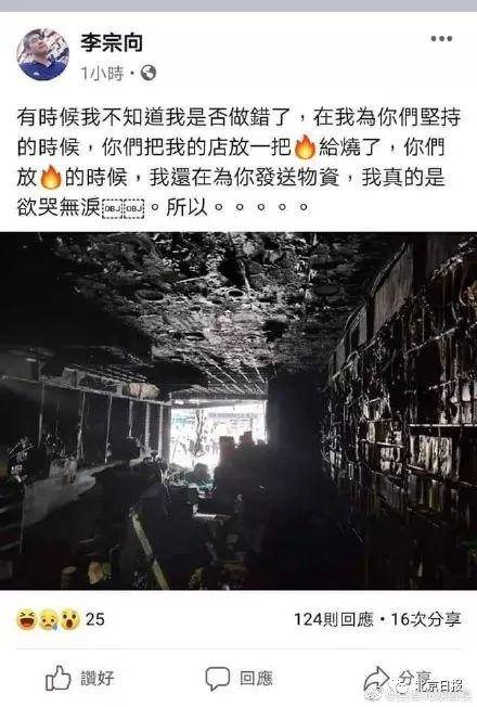 他支持了暴徒几个月 暴徒一把火烧了他的铺