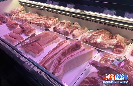 资料图：猪肉。中新经纬邓健摄