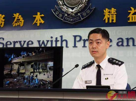 香港警察公共关系科总警司郭嘉铨。图片来源：香港大公文汇全媒体记者摄