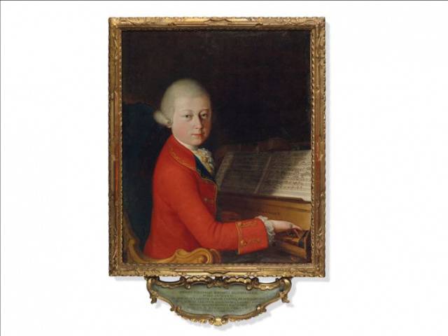 莫扎特珍贵肖像画拍卖，展现音乐天才的少年风采