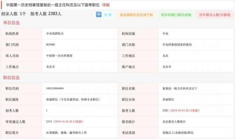 2020国考今日开考 深圳海关11个岗位吸引超5000人