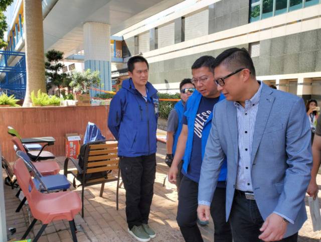 一周内第二次 港警“一哥”赴香港理工大学巡视