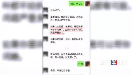 当地护林员与记者的微信聊天记录