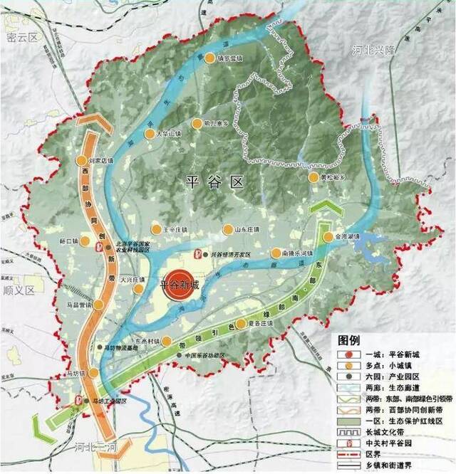 平谷分区规划正式公布，“三区一口岸”功能定位明确