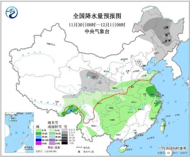 北方大范围雨雪今夜登场 南方喜雨润旱区