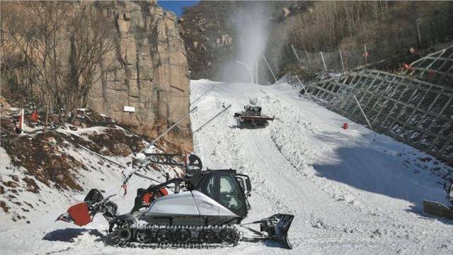 国家高山滑雪中心下月完成造雪工作