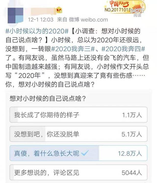 “小时候以为的2020”要来了，你当年的梦想是？