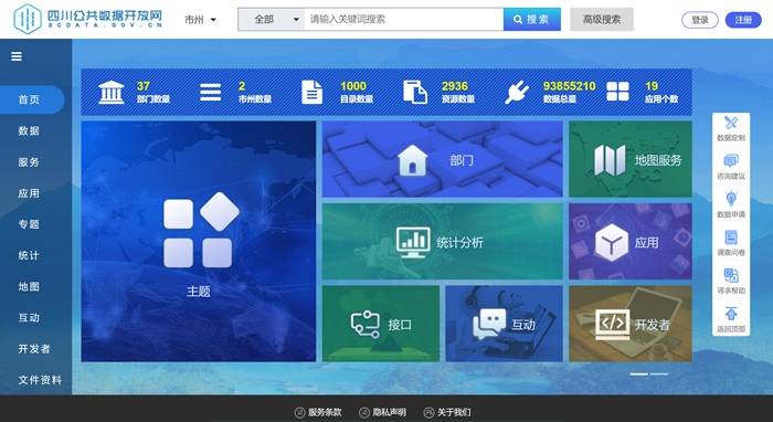 公共数据开放共享 四川省公共数据开放网正式上线