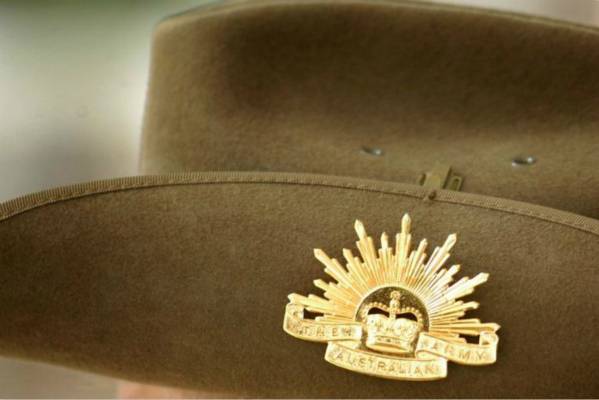 澳大利亚士兵军帽资料图。（图：澳大利亚ABC电视台）