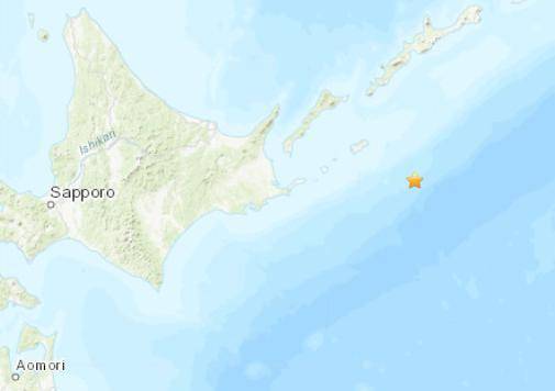 千岛群岛附近海域发生4.9级地震 震源深度10千米