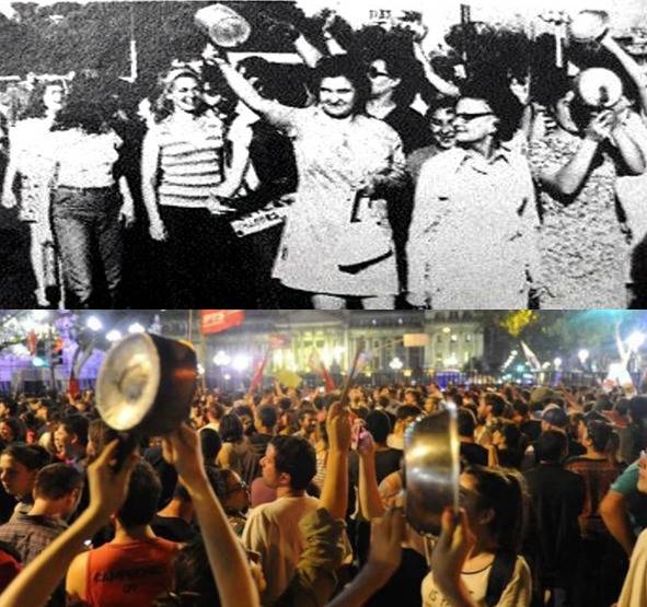  1971年和2019年智利的敲锅游行