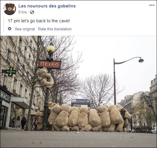 图源：Facebook用户@nounours.gobelins.paris