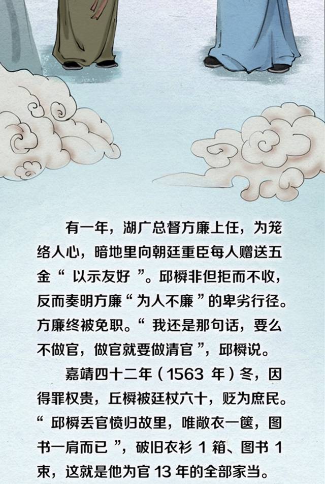 历史上的监察官｜邱橓：要么不做官，做就做清官