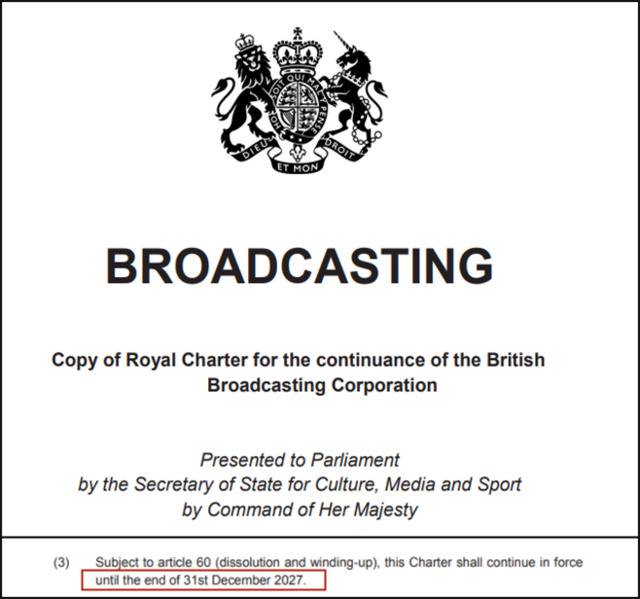  BBC《皇家公约》，图自BBC官网