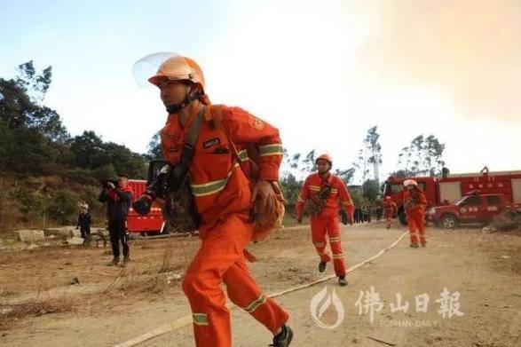 连续奋战5天扑灭佛山山火 消防员:差点变成烤红薯