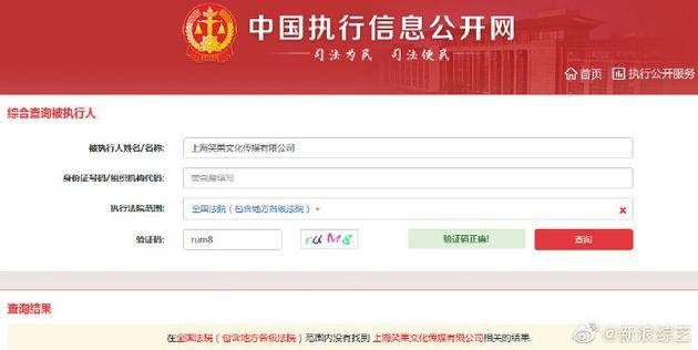 中国执行信息公开网截图