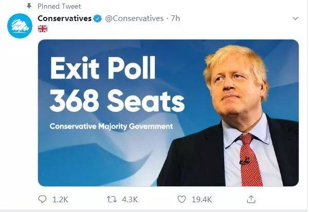 图片来源：英国保守党社交媒体账号截图。