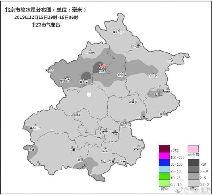 北京今早到白天阴有中雪转多云 最高气温2℃