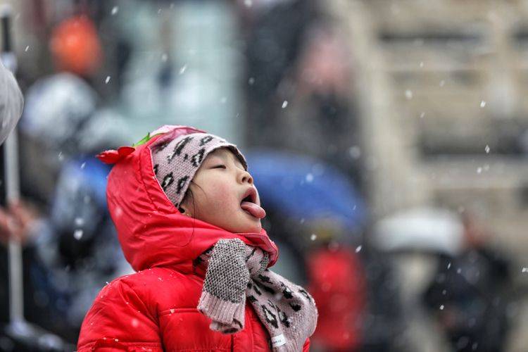 第二场雪  镜头（四）堆雪人 赏雪景