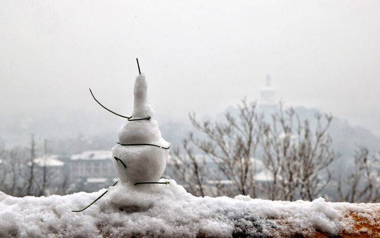 第二场雪  镜头（四）堆雪人 赏雪景