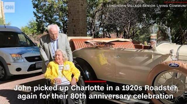 仿若第一次约会！全球最年长夫妇庆祝结婚80周年