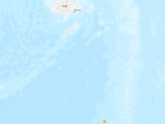 斐济南部海域发生5.1级地震 震源深度542.4公里