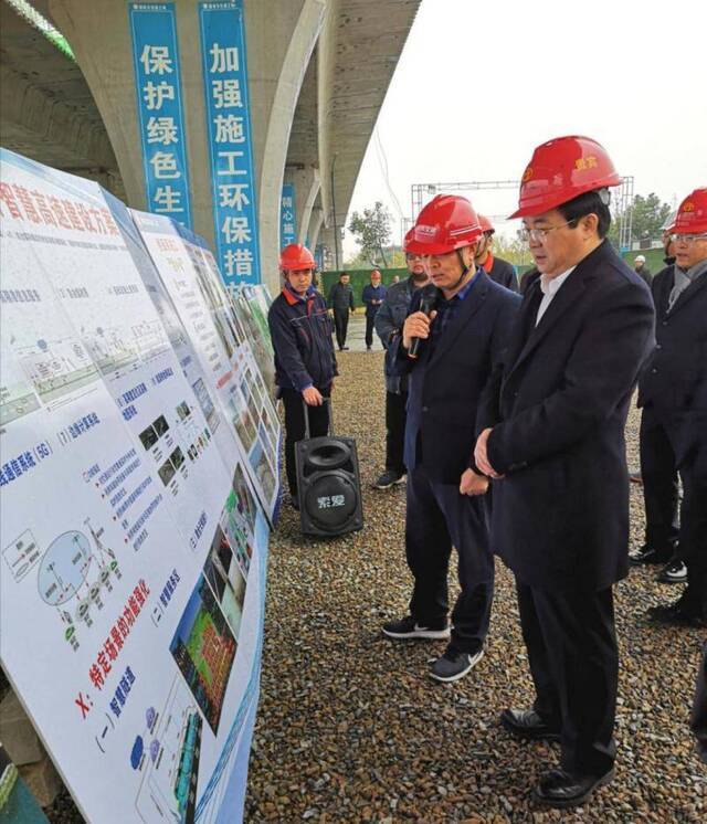 高兴夫副省长调研杭绍台高速公路建设