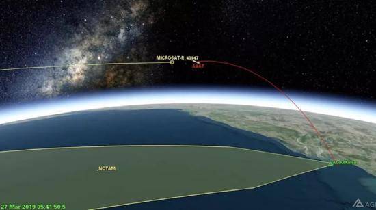 ▲印度的反卫星武器造成大量碎片，直接威胁国际空间站