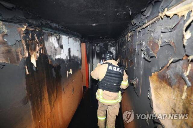 韩国一旅馆发生火灾致2死31伤 或为人为故意纵火
