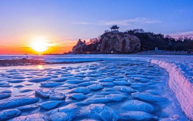 鸽子窝：冰海日出，岁月静好