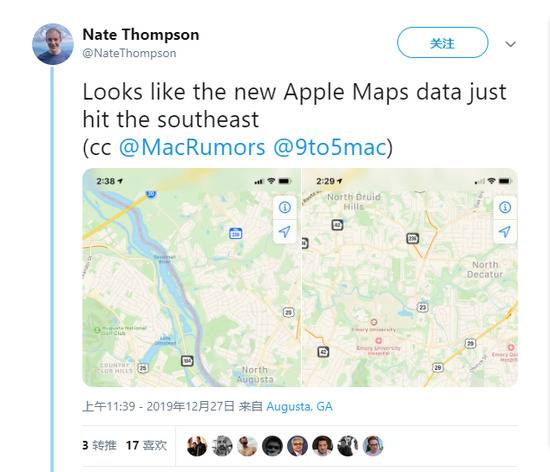 苹果兑现承诺 改进版Apple Maps已在年底前覆盖美国