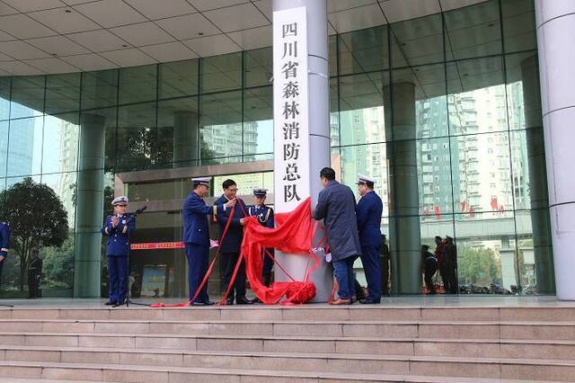 尧斯丹出席四川省森林消防总队挂牌仪式