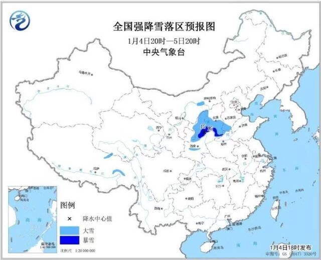 新年我国最大范围降雪来袭