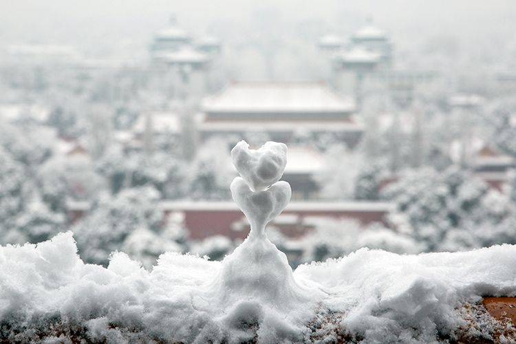 2020初雪（三）景山、北海、故宫角楼比美