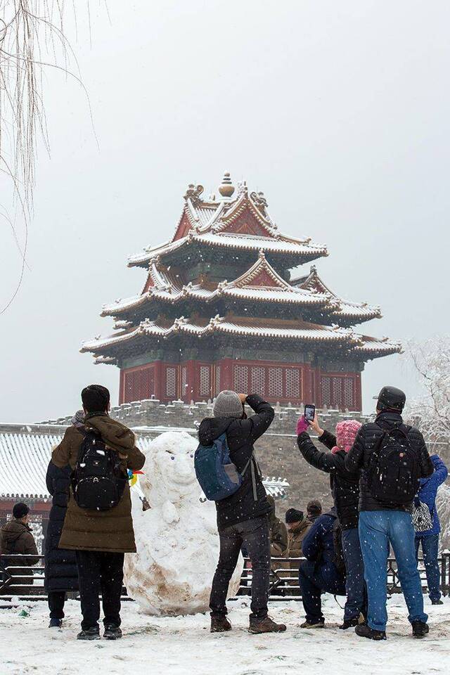 2020初雪（三）景山、北海、故宫角楼比美