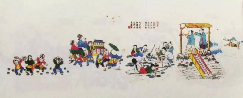 二十四节气木版年画接了300单 潍坊年画传承中有创新