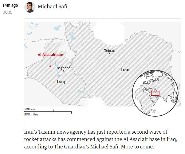 伊朗空袭的美驻伊拉克军事基地 特朗普2018年去过