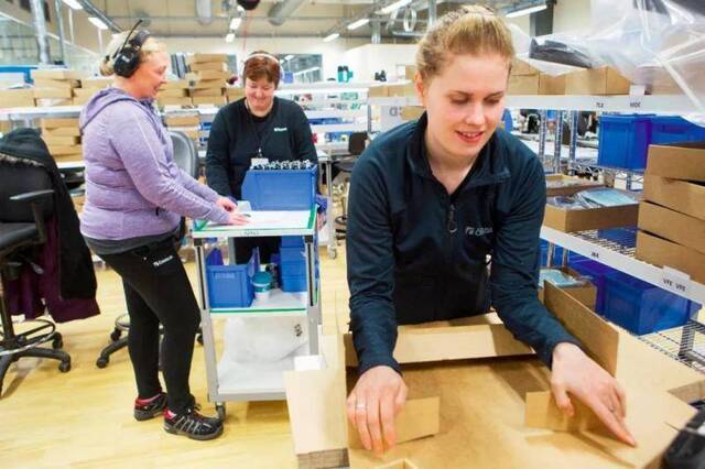 冰岛某公司内上班的女性