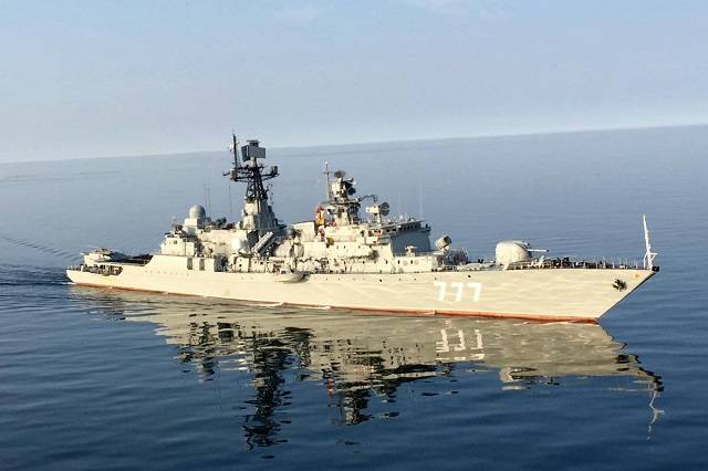 波罗的海舰队“智者雅罗斯拉夫”号护卫舰将参加演习图自：塔斯社