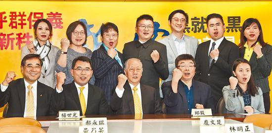 历经昨晚的内部会议后，新党发表声明表示不会解散。图为新党公布2020不分区“立委”候选人名单。（图片来源：台湾“中时电子报”）