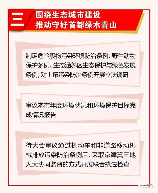 一图读懂北京市人大常委会工作报告