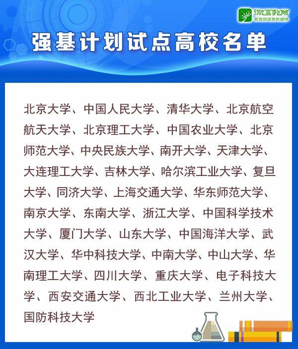 教育部高校试点“强基计划” 10问答详解如何招生