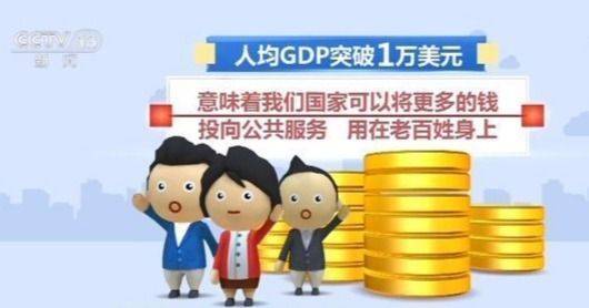 我国人均GDP首超1万美元 这和我们有什么关系？