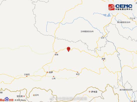 西藏那曲市比如县发生4.2级地震 震源深度8千米