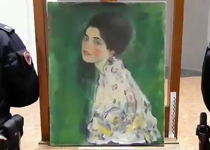 奥地利画家Gustav Klimt名作《女子的画像》失窃23年意大利园丁画廊外墙暗门寻获