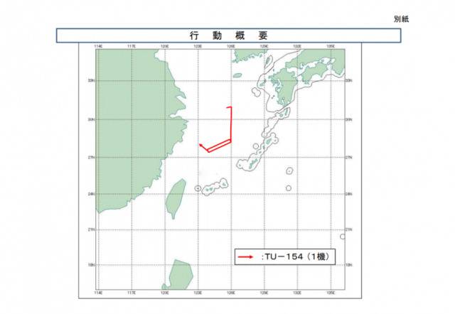 解放军电子侦察机绕行区域图源：统合幕僚监部