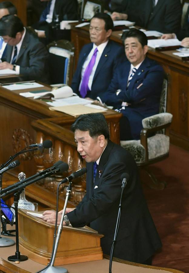 枝野幸男在国会要求安倍辞职（共同社）