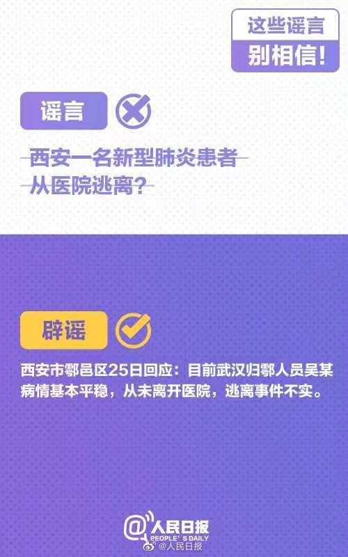 转发辟谣！这些新型肺炎传言是假的