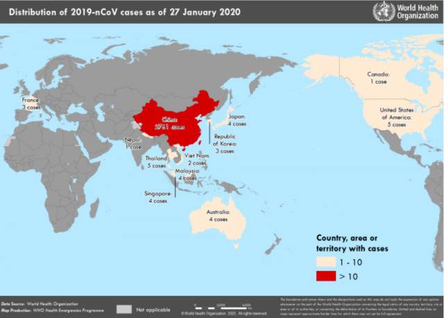 世卫组织更新新型肺炎疫情报告：全球疫情风险升至高等级